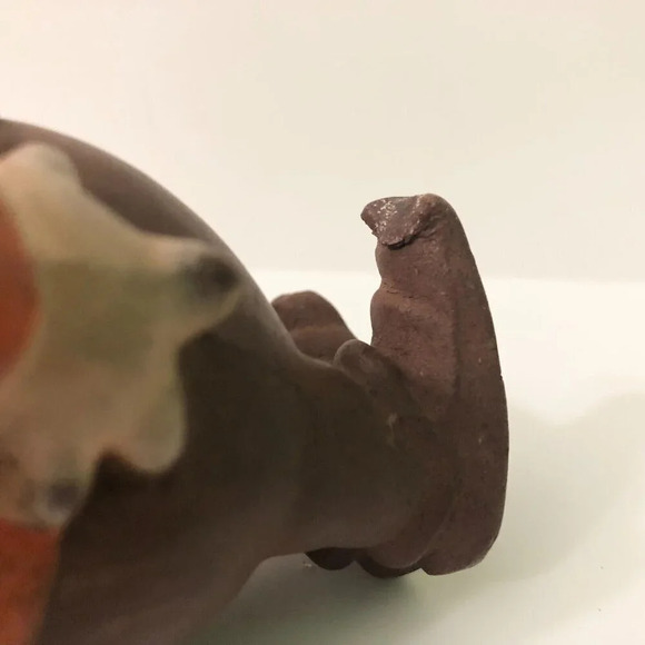 Vintage Walt Disney Snow White Dwarf Figurine Happy Sieberling Latex Figure - Picture 5 of 16